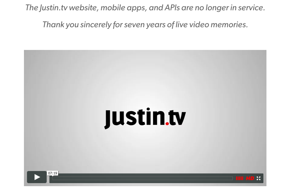 Twitch shuts down Justin.tv site in wake of Google sale | VentureBeat
