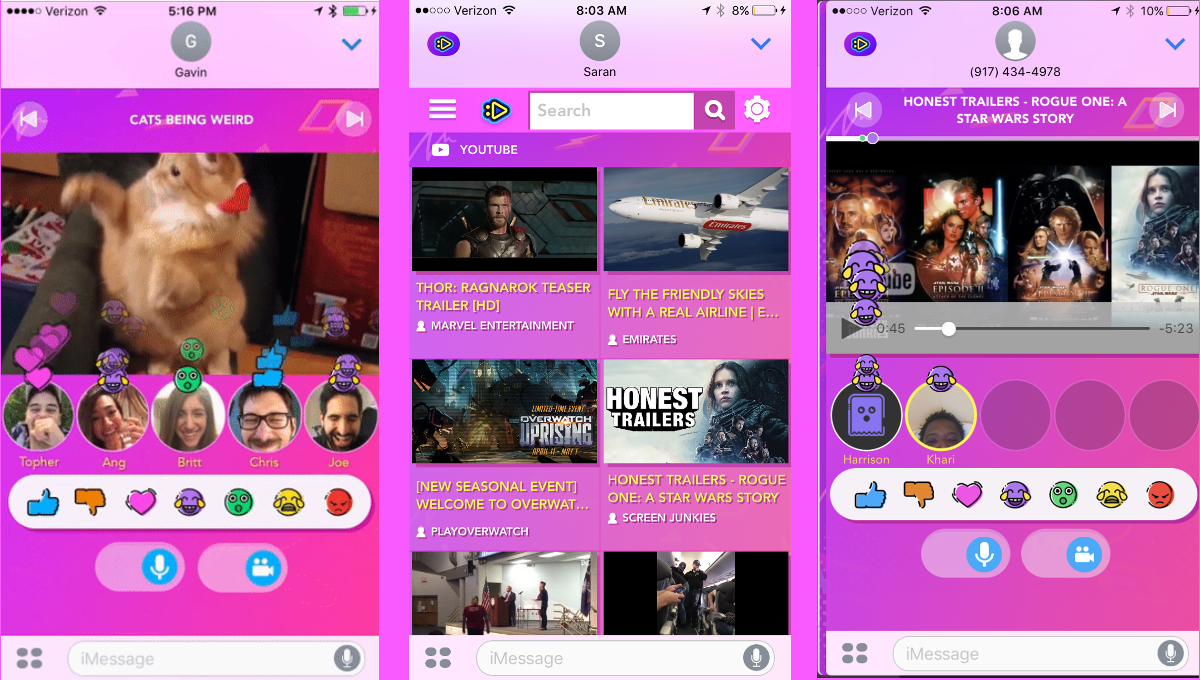 This app lets you watch YouTube videos with friends in iMessage ...