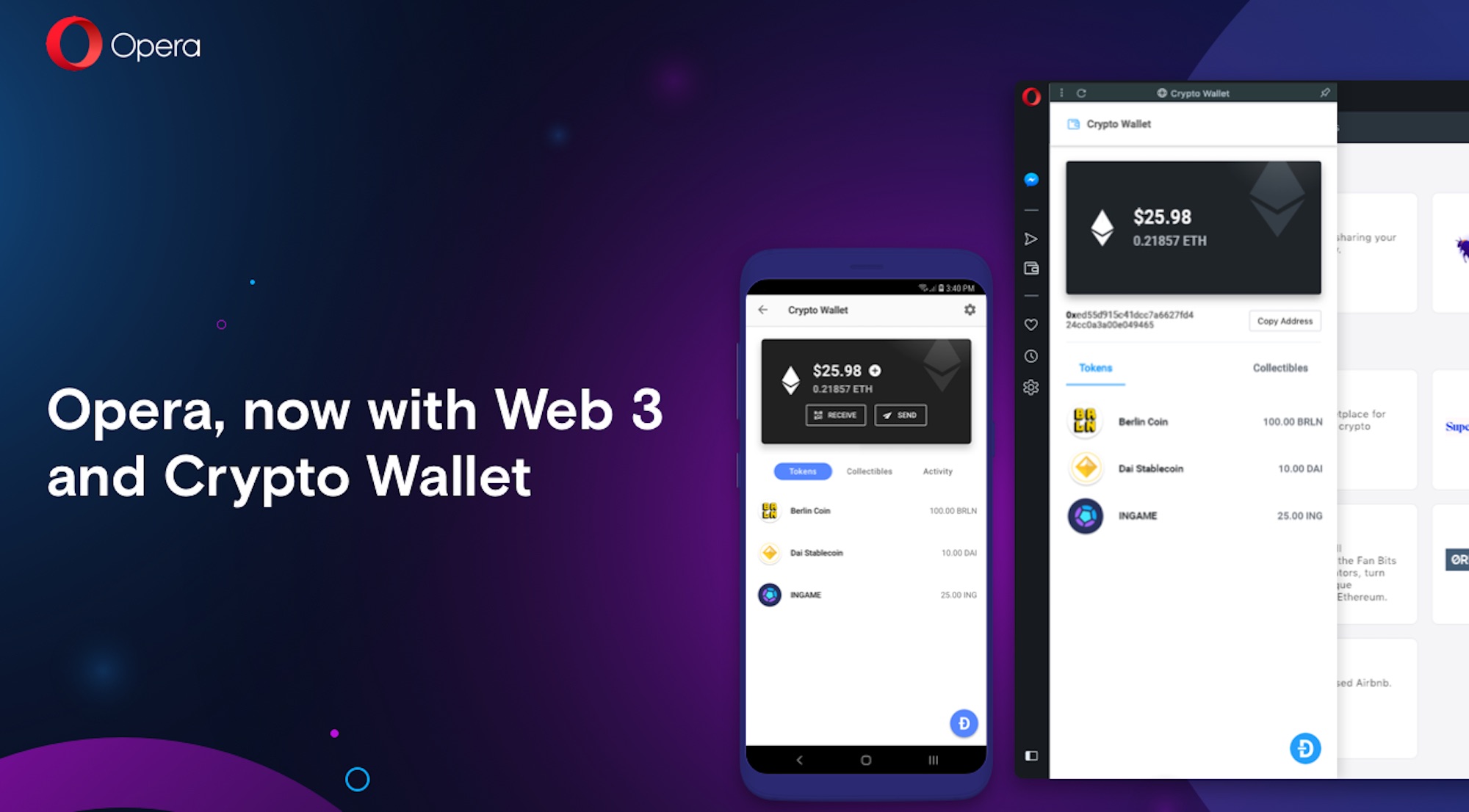 Opera adds crypto wallet to its desktop browser, launches anti-Chrome  campaign in Europe | VentureBeat